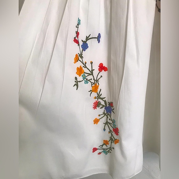 TORY BURCH Cassie Delphi Embroidered Skirt - Picture 12 of 14